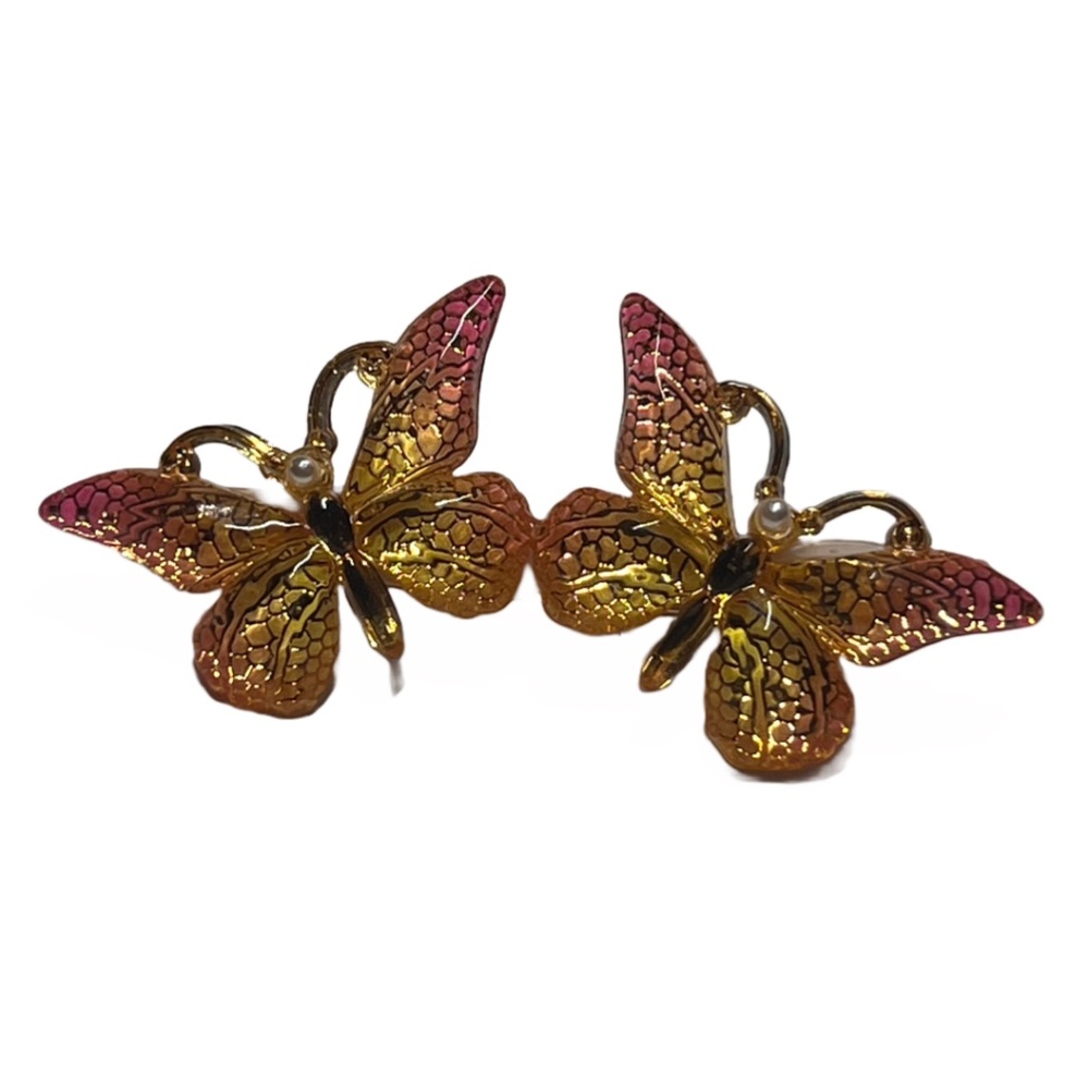 Pink & Yellow Butterflies Acrylic ButterFlies